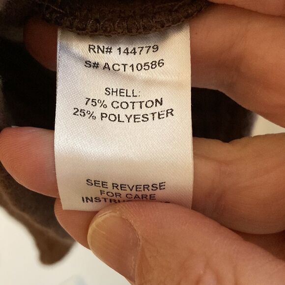 Acoa Women’s quilted jacket shacket button down brown size medium! - Picture 8 of 9